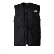 The North Face Svart Quiltad Väst för Män Black, Herr