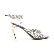 Salvatore Ferragamo High Heel Sandals Gray, Dam