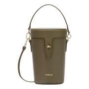 Furla Netto Vertikal Mini Hinkväska Green, Dam