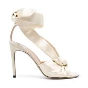 Moschino High Heel Sandals Beige, Dam