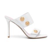 Balmain High Heel Sandals White, Dam