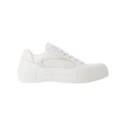 Alexander McQueen Laeder sneakers White, Dam