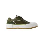 Alexander McQueen Laeder sneakers Green, Herr