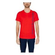 Emporio Armani T-Shirts Red, Herr