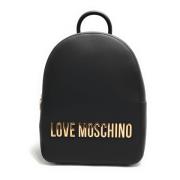 Moschino Love Dam Eco-Läder Svart Ryggsäck Black, Dam