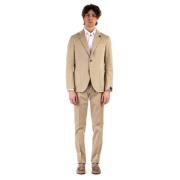 Lardini Beige Bomull Stretch Klänning Beige, Herr