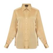 Tom Ford Sidenskjorta Beige, Dam