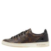 Louis Vuitton Vintage Pre-owned Belagd canvas sneakers Brown, Dam