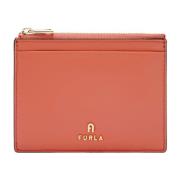 Furla Camelia Läderkortfodral Orange, Dam