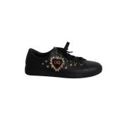 Dolce & Gabbana Pre-owned Pre-owned Laeder sneakers Black, Dam