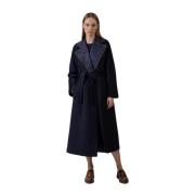 Max Mara Studio Vändbar Ullrock Aw21 Blue, Dam