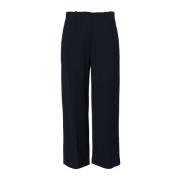 Erika Cavallini Wide Trousers Blue, Dam