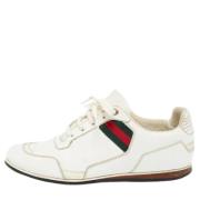 Gucci Vintage Pre-owned Laeder sneakers White, Dam