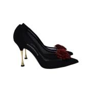 Manolo Blahnik Pre-owned Pre-owned Canvas klackskor Black, Dam