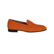 Santoni Loafers Orange, Herr