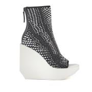 United Nude Grafisk Vävd Platform Bootie med Kilklack Black, Dam