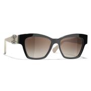 Chanel Sunglasses Black, Unisex