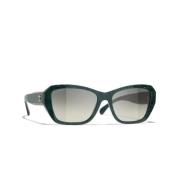 Chanel Sunglasses Green, Unisex