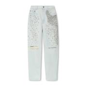 Golden Goose Jeans med kristaller Blue, Dam