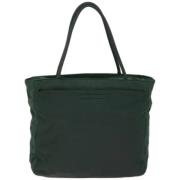 Prada Vintage Pre-owned Tyg prada-vskor Green, Dam