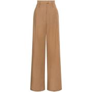 Philosophy di Lorenzo Serafini Wide Trousers Beige, Dam