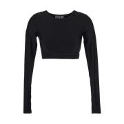 Versace Jeans Couture Long Sleeve Tops Black, Dam