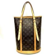 Louis Vuitton Vintage Pre-owned Bomull totevskor Brown, Dam