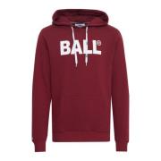 Ball Velvet Sweatshirt med Logo Red, Dam