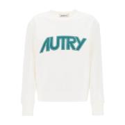 Autry Hoodie Sweatshirt White, Dam