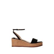 Ralph Lauren Chica Decolleté Wedges Black, Dam