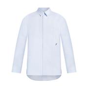 Salvatore Ferragamo Casual Shirts Blue, Herr