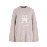 Tommy Hilfiger Round-neck Knitwear Beige, Dam