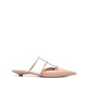 Valentino Garavani Rockstud Caged Kitten Heel Flats Pink, Dam