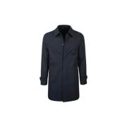 Harmont & Blaine Omvändbar Nylon Trenchcoat Blue, Herr