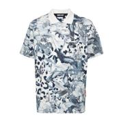 Just Cavalli Short Sleeve Shirts Multicolor, Herr