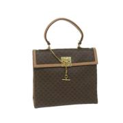 Celine Vintage Pre-owned Laeder handvskor Brown, Dam