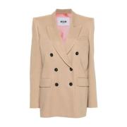 Msgm Blazers Beige, Dam