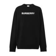 Burberry Rundhalsad stickad tröja för män Black, Herr