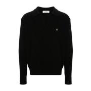 Vivienne Westwood V-neck Knitwear Black, Herr