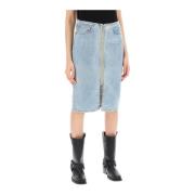 Haikure Denim Skirts Blue, Dam