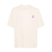 Maison Kitsuné T-Shirts Beige, Herr