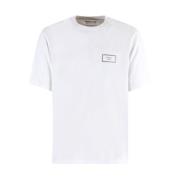 Martine Rose Vit Logotyp Tryck Klassisk Tee White, Herr