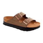 Birkenstock Brun Veganläder Plattform Sandal Brown, Dam