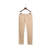 Gant Klassiska Byxor Beige, Herr