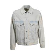 Msgm Denim Jackets Blue, Herr