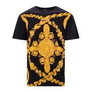 Versace T-Shirts Black, Herr