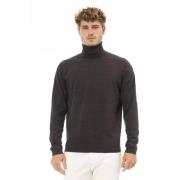 Alpha Studio Brun Turtleneck Sweater Brown, Herr