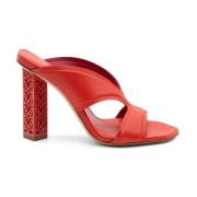 Vic Matié High Heel Sandals Red, Dam