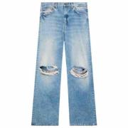 Dondup Wide Jeans Blue, Dam