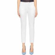 Dondup Slim-fit Cropped Chino Byxor White, Dam